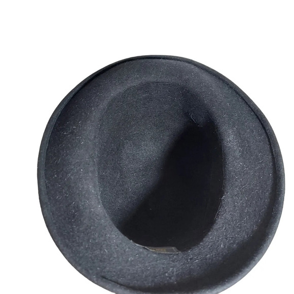 Vintage Muhlbauer Black Wool Felt Hat‎ with Velvet headband and rope details - Picture 7 of 13